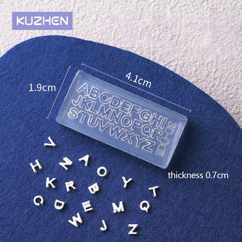 Resin Art Zone - Lettres A-Z Nail Art Silicone 26