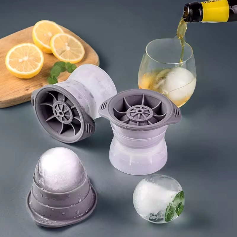 Silicone Mold Ocean - 2 pièces Silicone sphérique glaçon moule