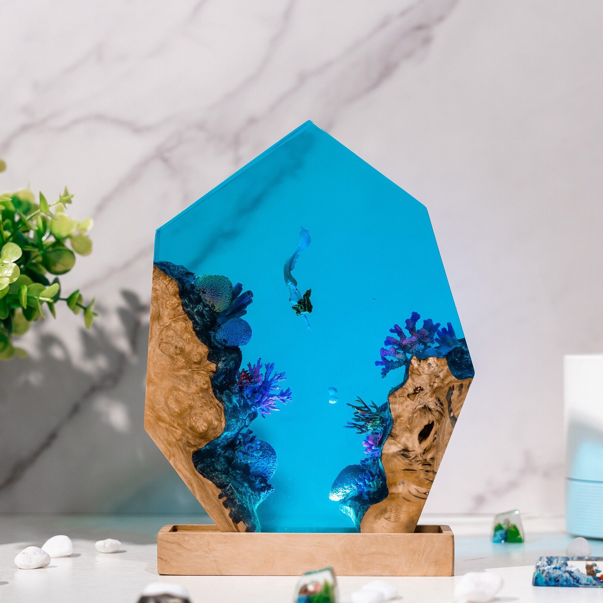 Resin Artist - Articles personnalisés résine Table lumière fantaisie