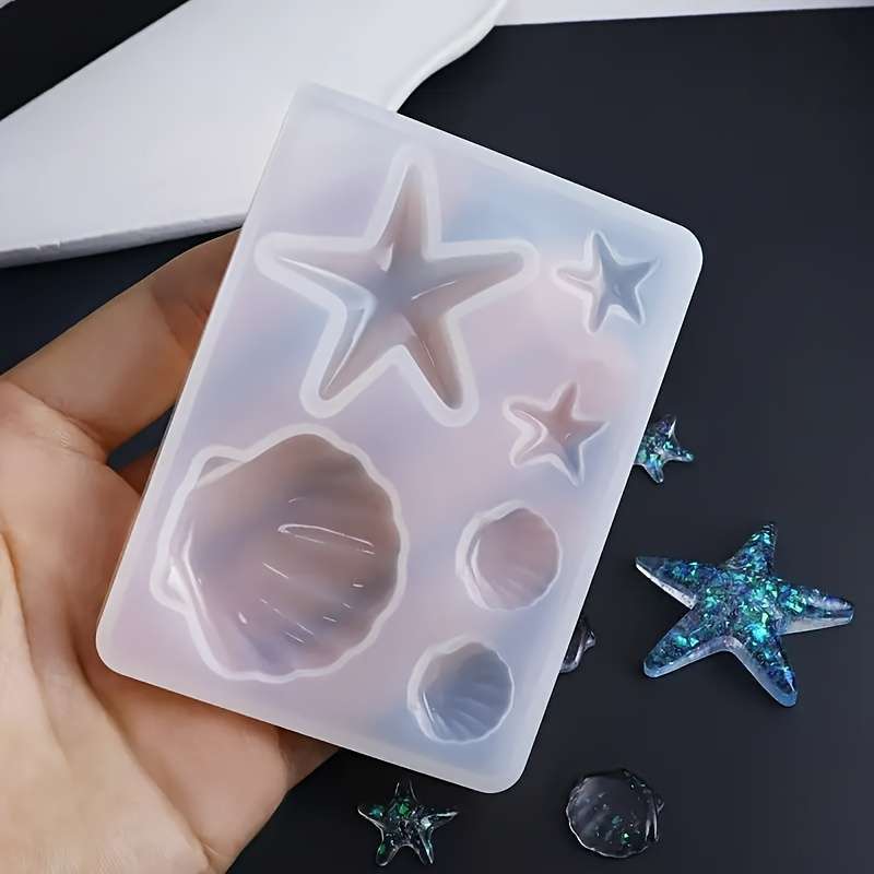 Silicone Mold Ocean - Moule en silicone pour pendentif en