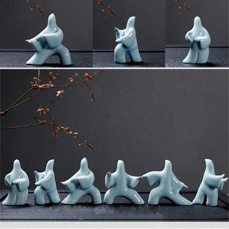 Resin Art Studio - Figurines Kungfu en céramique, Art abstrait,