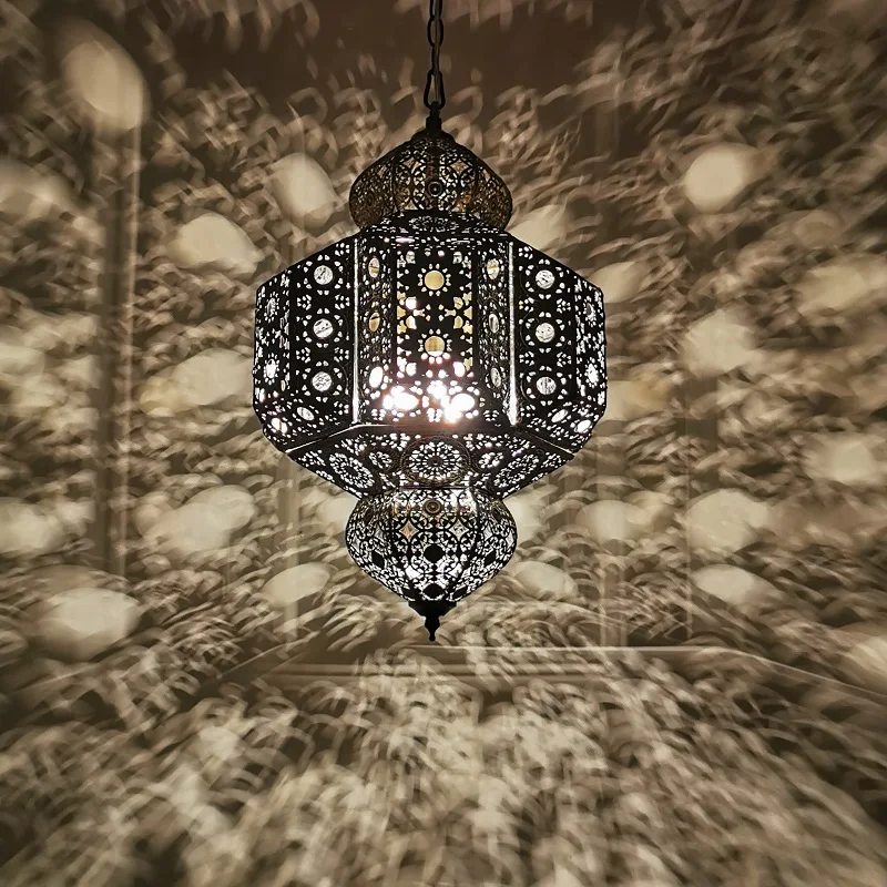 Resin Art Studio - Lampes suspendues marocaines vintage industrielles d'Asie