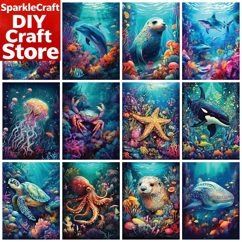 Resin Art Kits - Kits de peinture diamantée sans cadre,