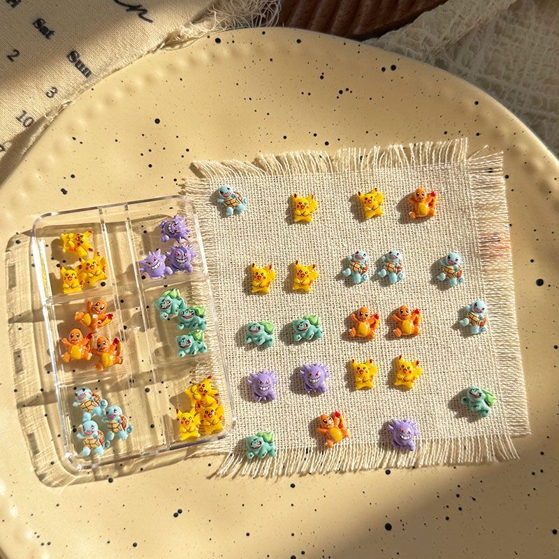 Resin Art And Decor - Accessoires de nail art Pokémon, jolies