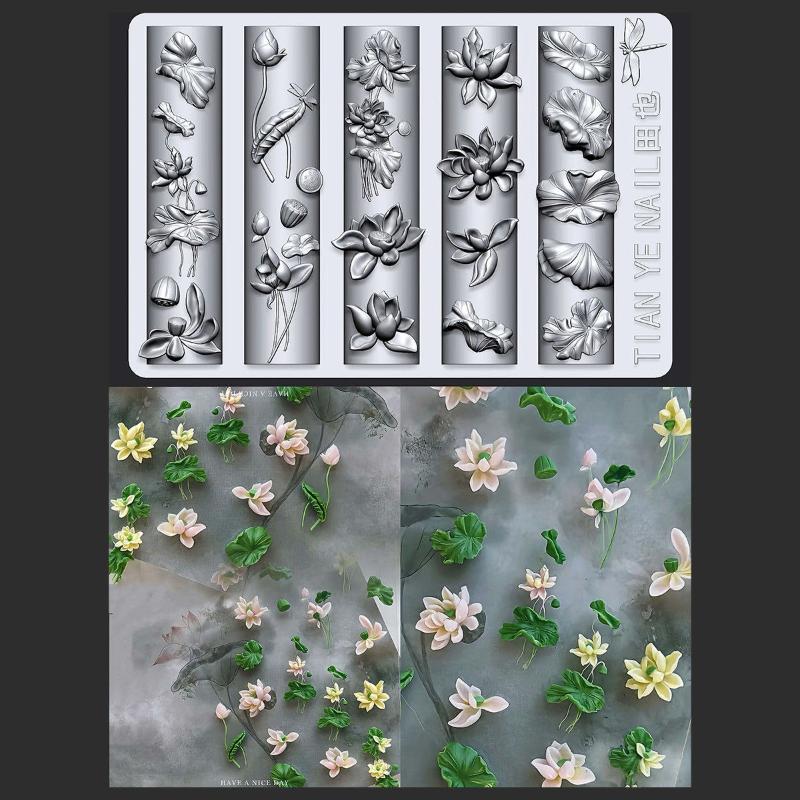 Resin Art Zone - Z. Série de fleurs, moule à
