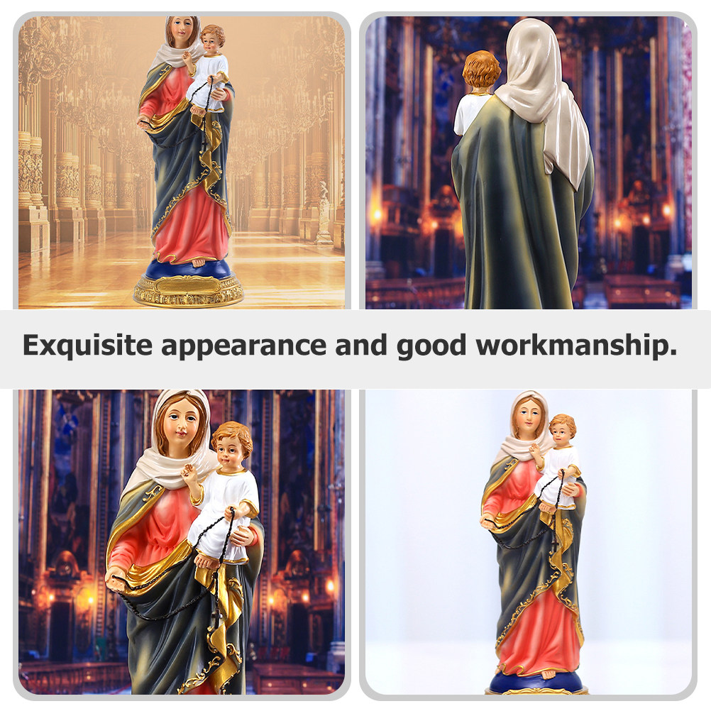 Resin Art Mary - Ornement religieux en résine de la