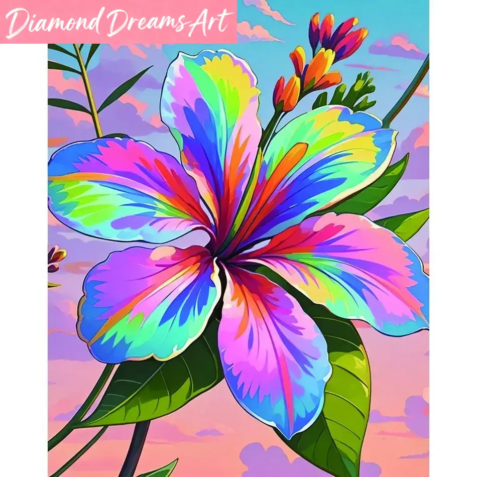 Resin Art Ideas - Peinture diamant 5D sans cadre, motif