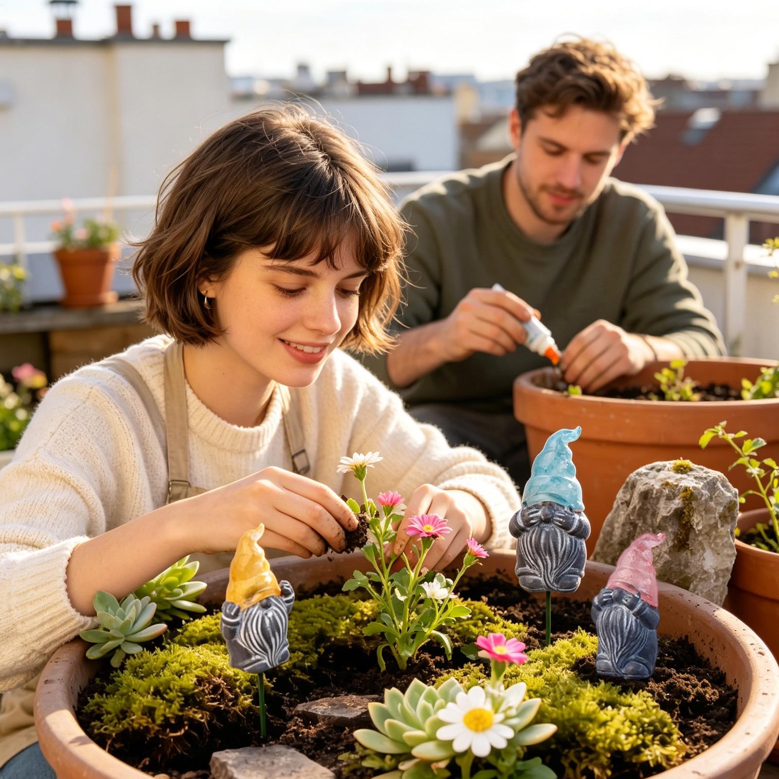 Piquets décoratifs de jardin e - Resin Art Flowers avis et prix