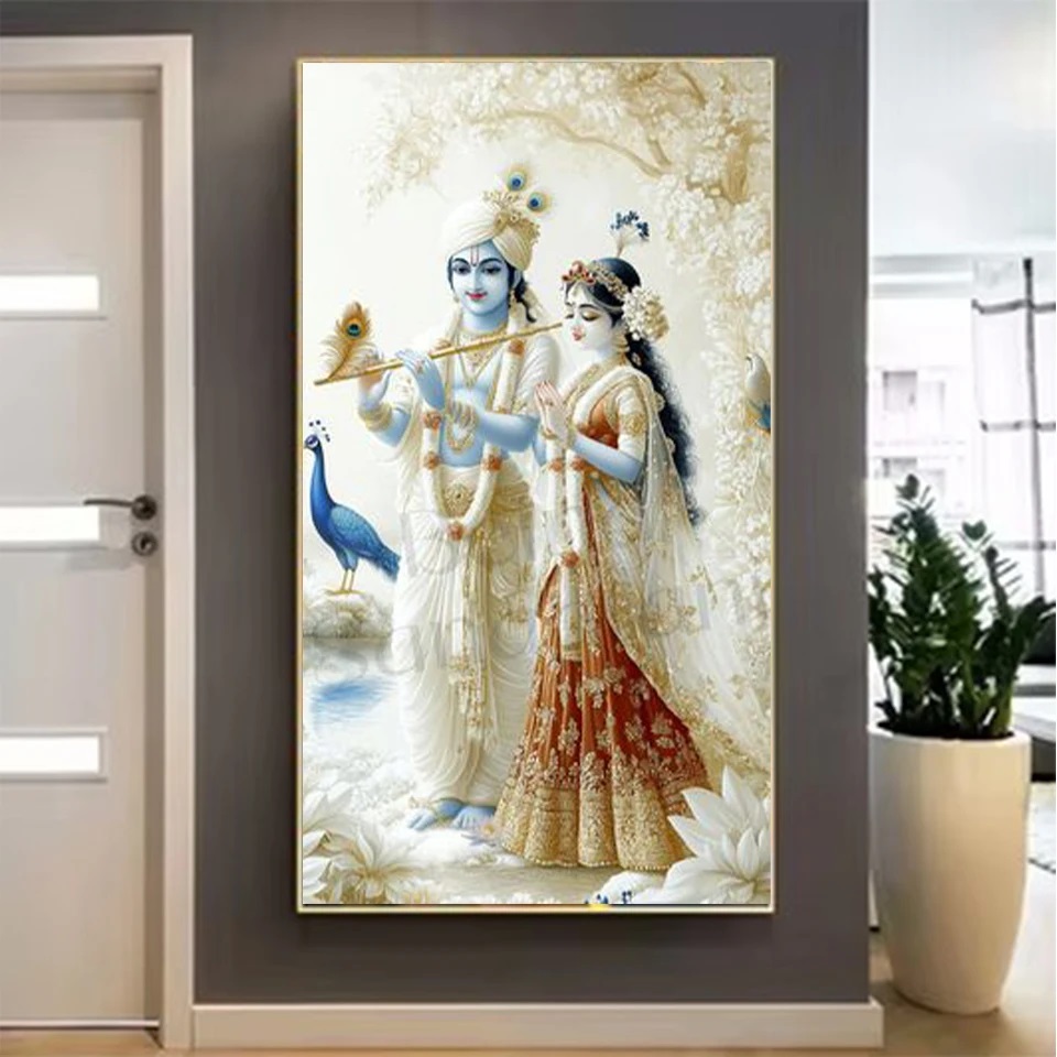 Seigneur indien Radha Krishna  - Resin Art Radha Krishna avis et prix