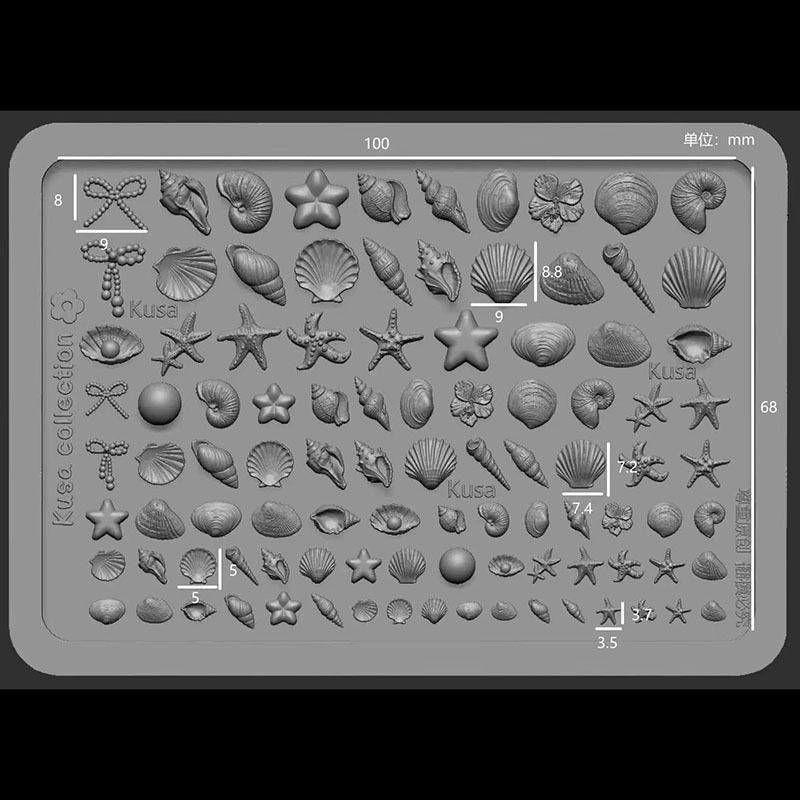 Moule de tamponnage pour nail  - Silicone Mold Ocean avis et prix