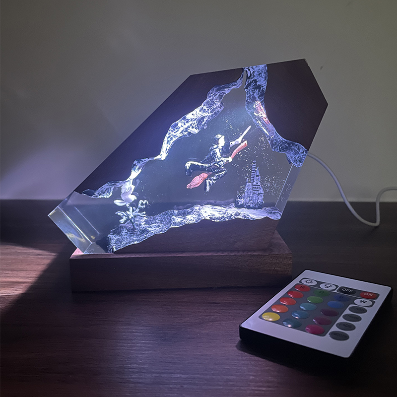 Lampe en résine de bois époxy, - Resin Artist avis et prix