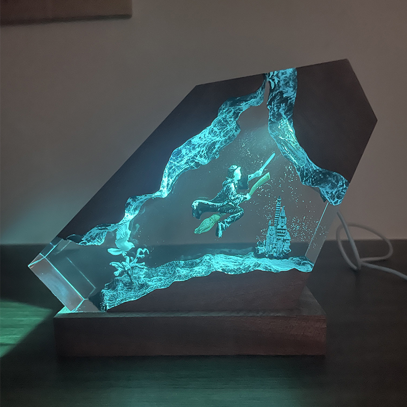 Lampe en résine de bois époxy, - Resin Artist avis et prix