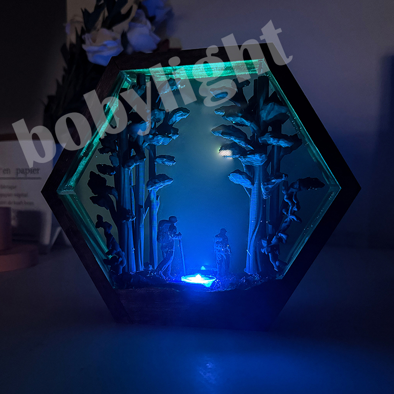 Lampe de table en résine en fo - Resin Artist avis et prix