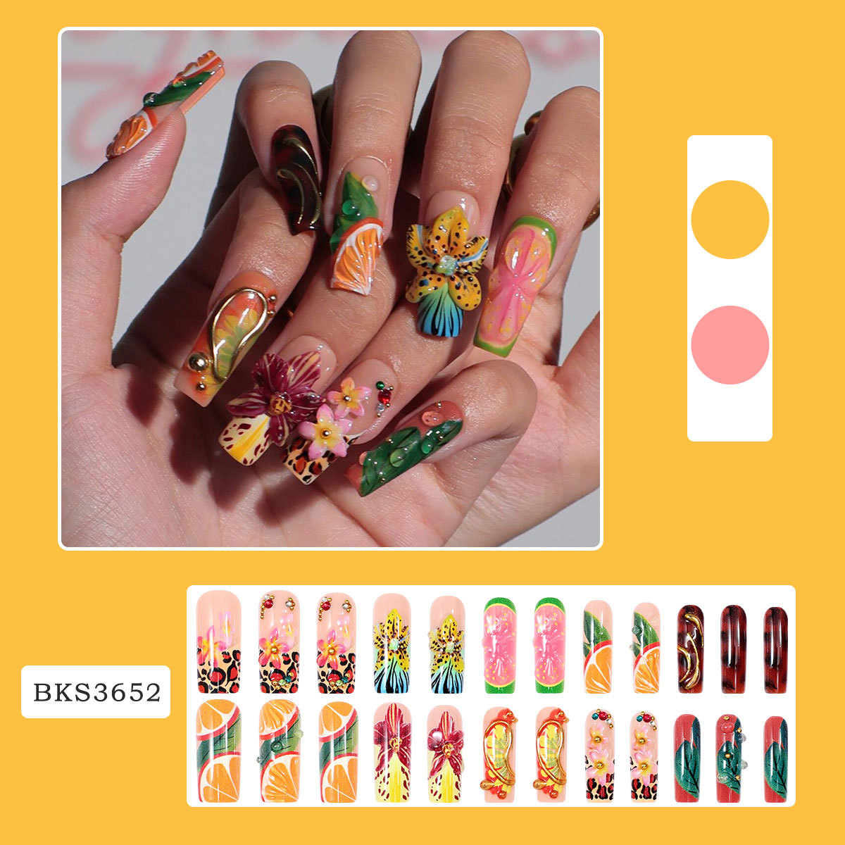 24 faux ongles à presser fabri - Resin Art Machine avis et prix