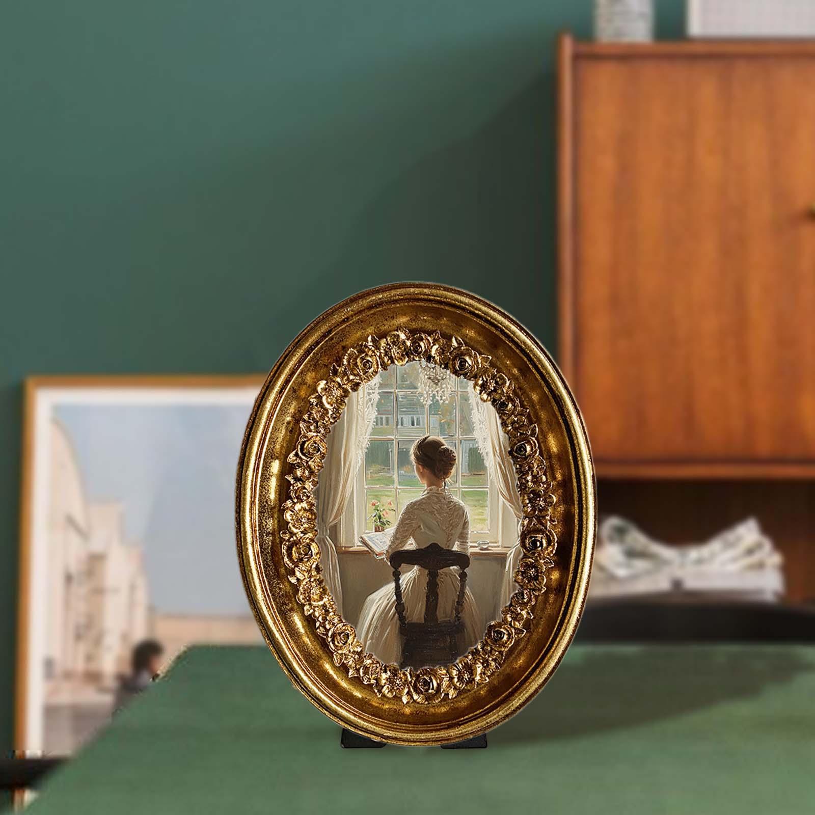 Cadre Photo ovale Vintage 5.8x - Resin Art Studio avis et prix
