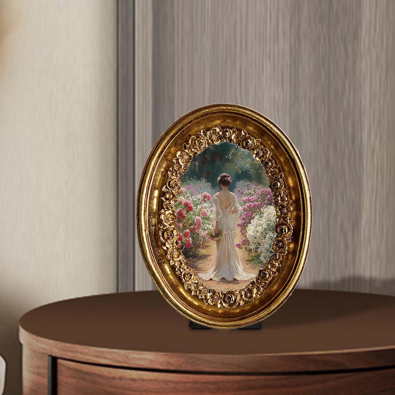 Cadre Photo ovale Vintage 5.8x - Resin Art Studio avis et prix