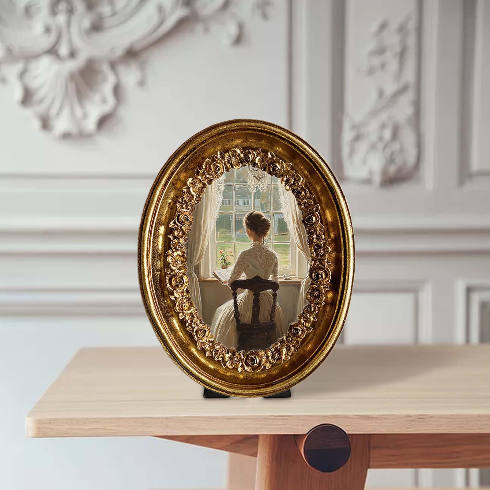 Cadre Photo ovale Vintage 5.8x - Resin Art Studio avis et prix