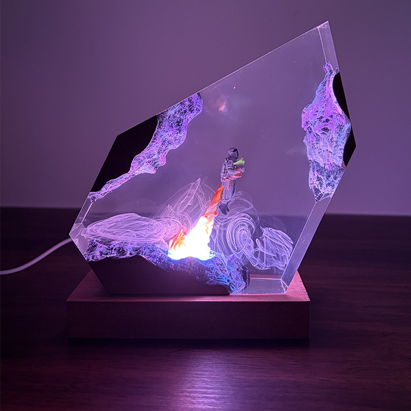 Lampe de Table en Résine Organ - Resin Art And Decor avis et prix