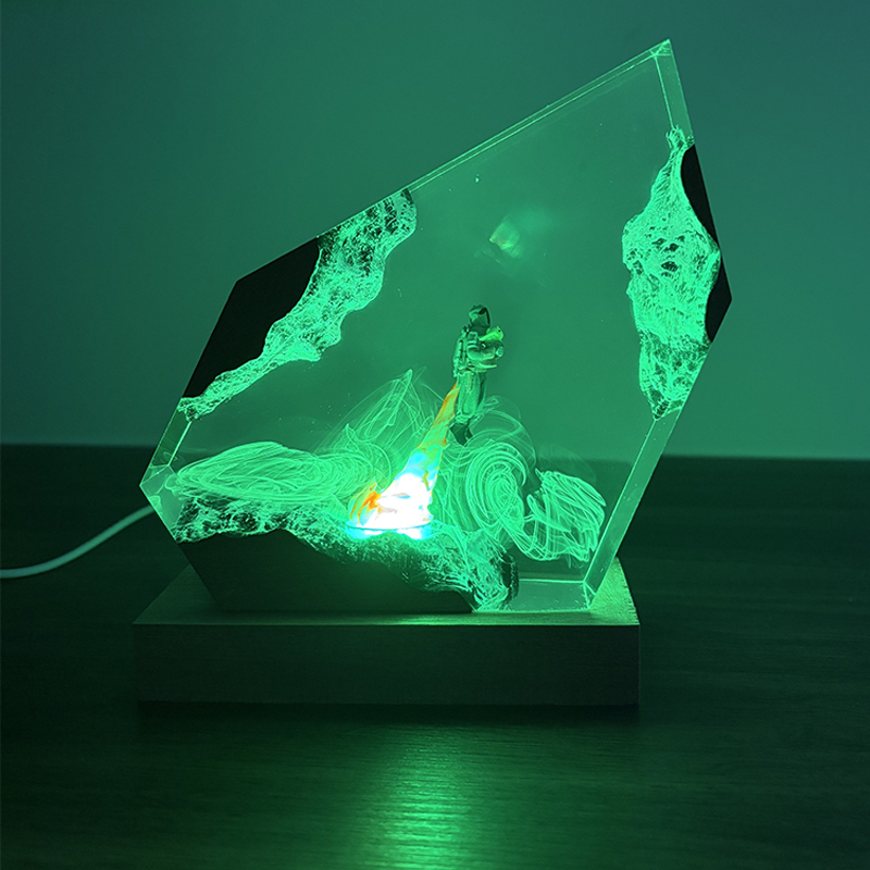 Lampe de Table en Résine Organ - Resin Art And Decor avis et prix