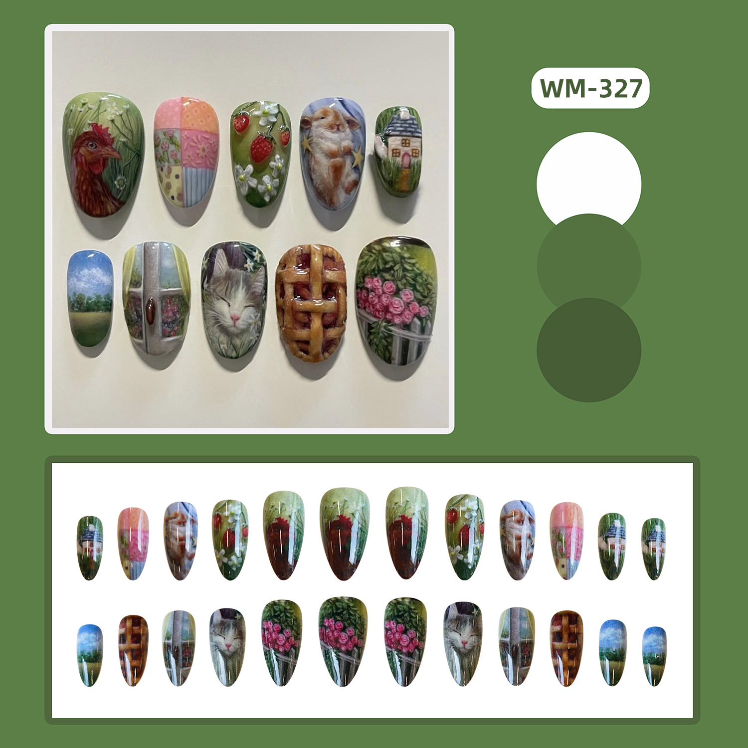 24 pièces Style pastoral amand - Resin Art Flowers avis et prix