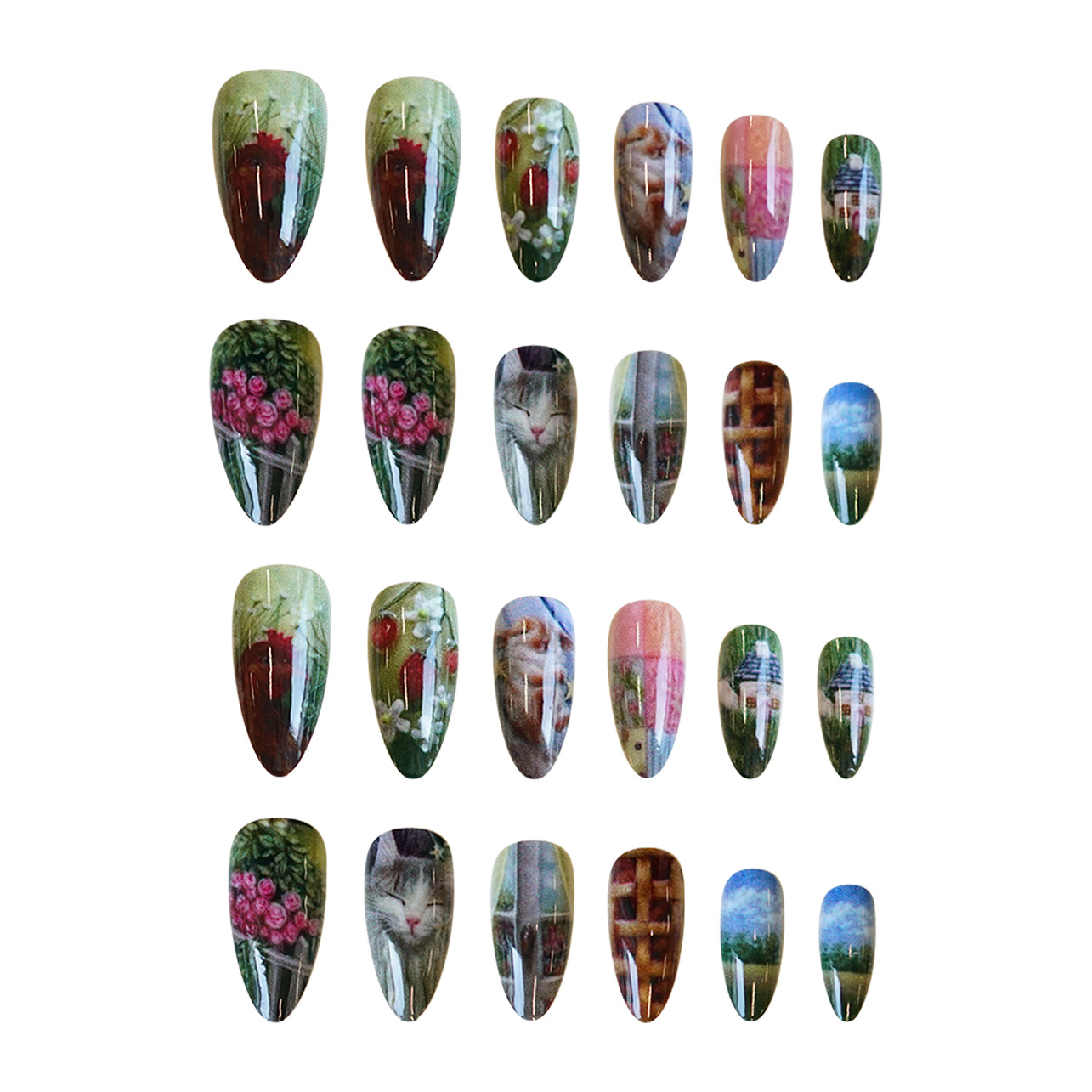 24 pièces Style pastoral amand - Resin Art Flowers avis et prix