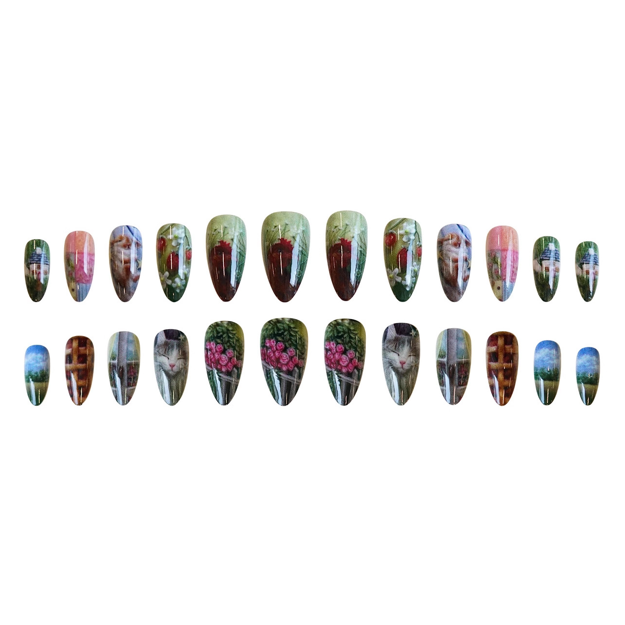 24 pièces Style pastoral amand - Resin Art Flowers avis et prix