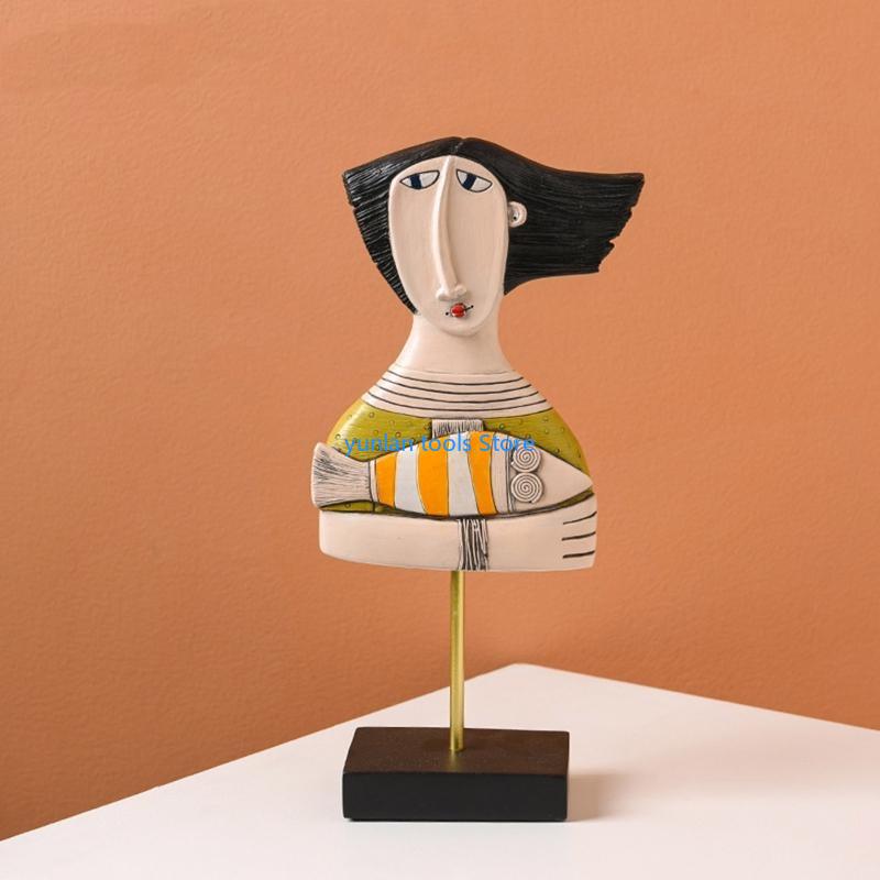 50 face art statue Sculpture R - Resin Art Studio avis et prix